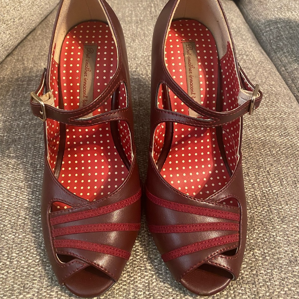 Bait Footwear wine heels